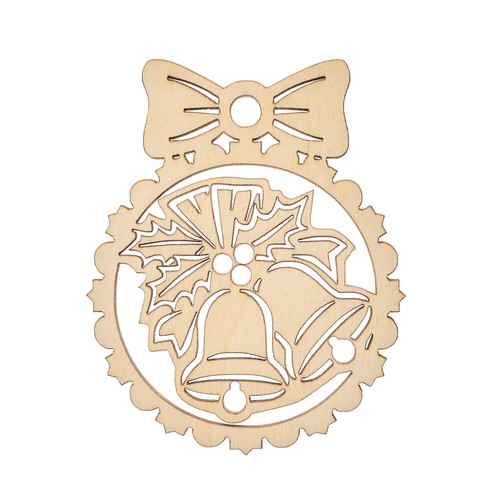 Pallina natalizia legno - pallina, con