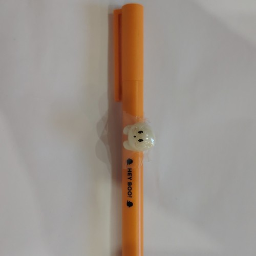 Penna nera con decorazione - penna,